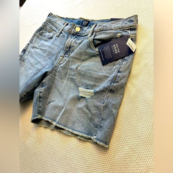 NWT GAP 100% recycled paper 5” shorts eco friendly sustainable size 27” waist - Picture 10 of 10